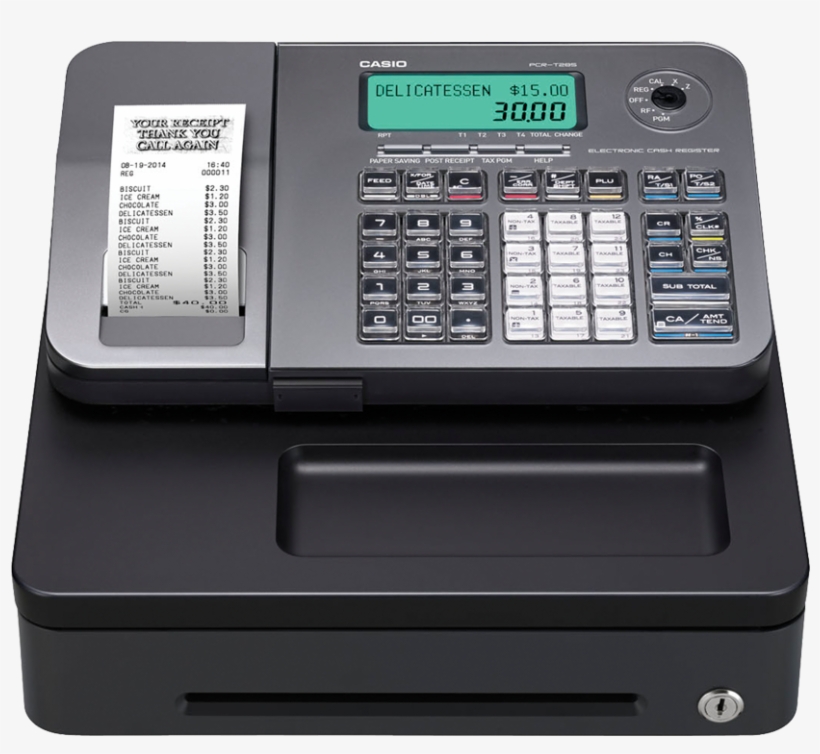 Casio® Pcr-t285l Cash Register - Cash Register, transparent png download
