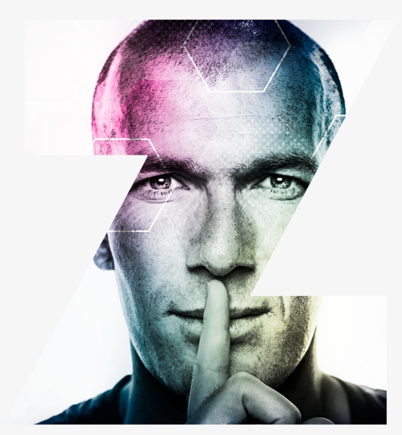 Zinedine 'zizou' Zidane, In My Opinion The Most Graceful - Zidane Black And White, transparent png download