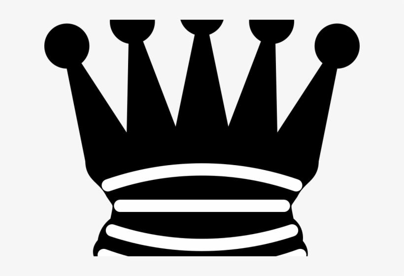 Black Amp White Clipart Crown - Chess, transparent png download