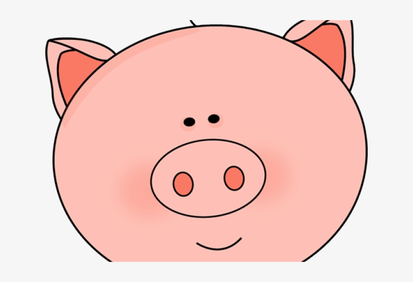 Clip Art Black And White Pig Face, transparent png download