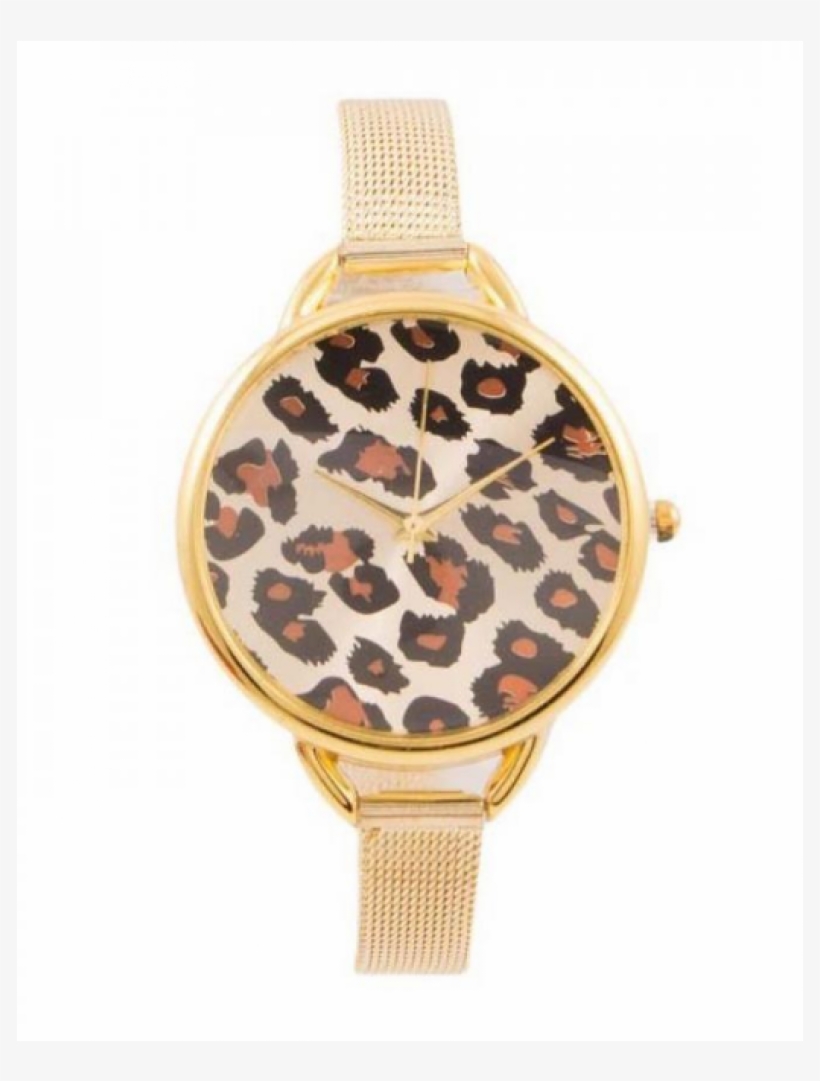 Cheetah Print Watch For Women - Analog Watch, transparent png download