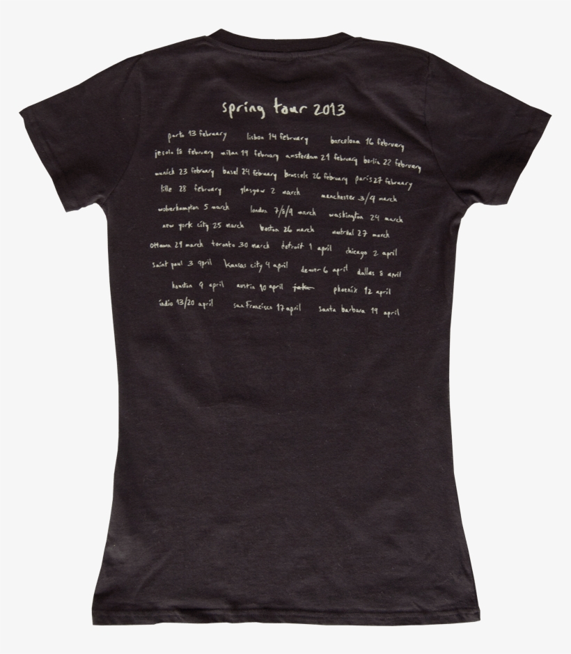 Sigur Róswomen's Splash Tour Europe 2013 T-shirt - Active Shirt, transparent png download