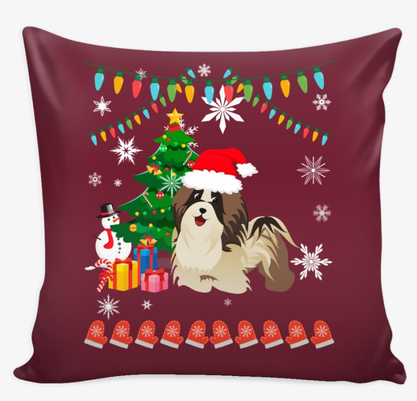 Shih Tzu Christmas Pillow Cover - My Daughter Is My Angel, transparent png download