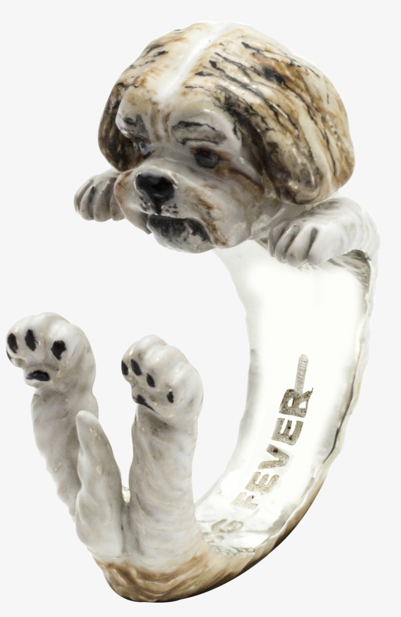 Shih Tzu Hug Ring - Shih Tzu Ring, transparent png download