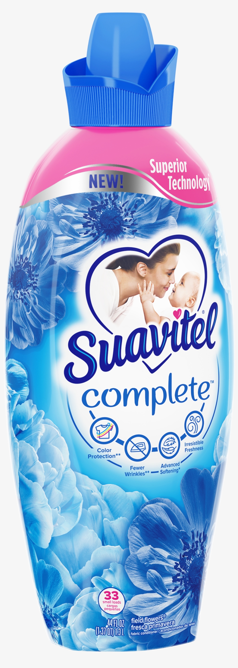 Suavitel Complete Fabric Softener, Field Flowers - Suavitel Complete Bottle, transparent png download