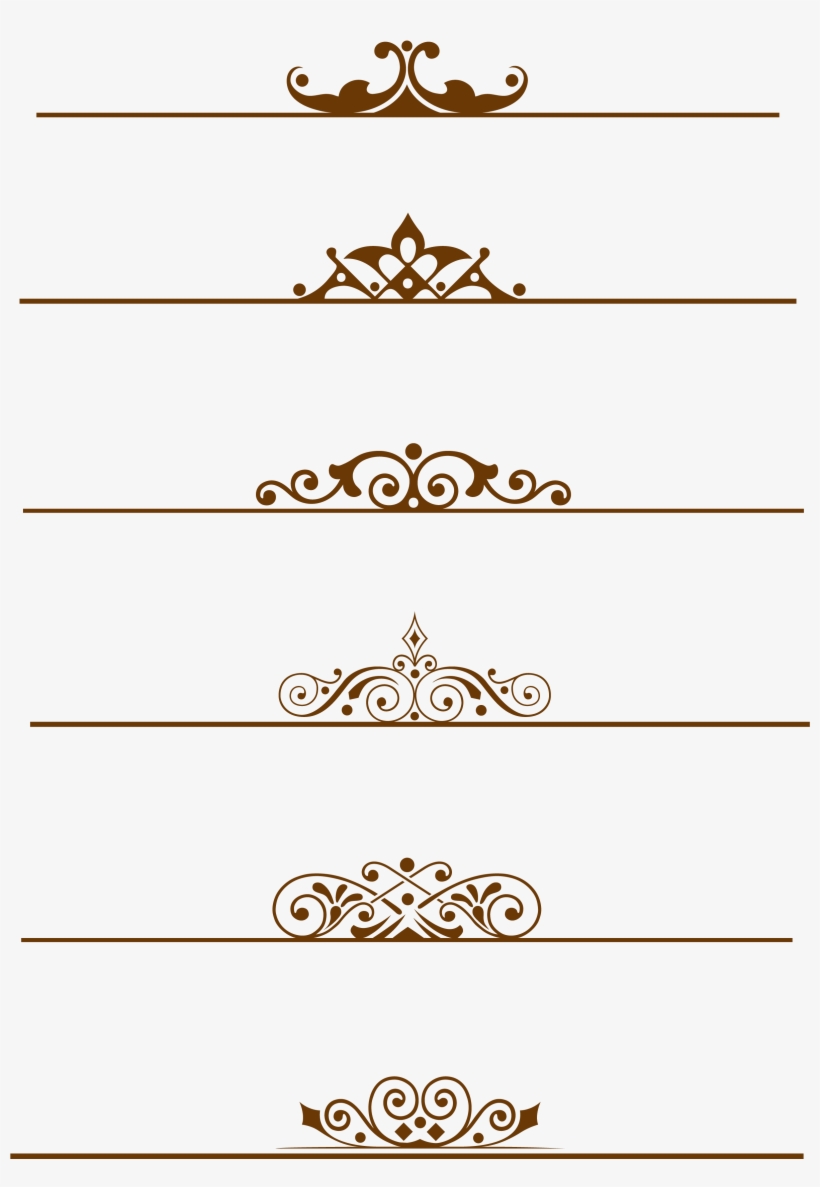 ボーダー 分割線 レトロ ヨーロッパ Pngとベクトル画像 - Tan, transparent png download