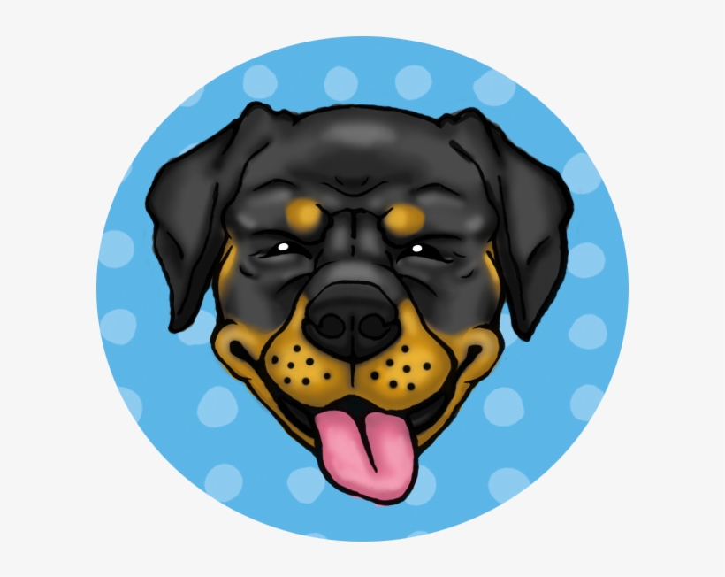 Cheery Rottweiler - Dog Yawns, transparent png download