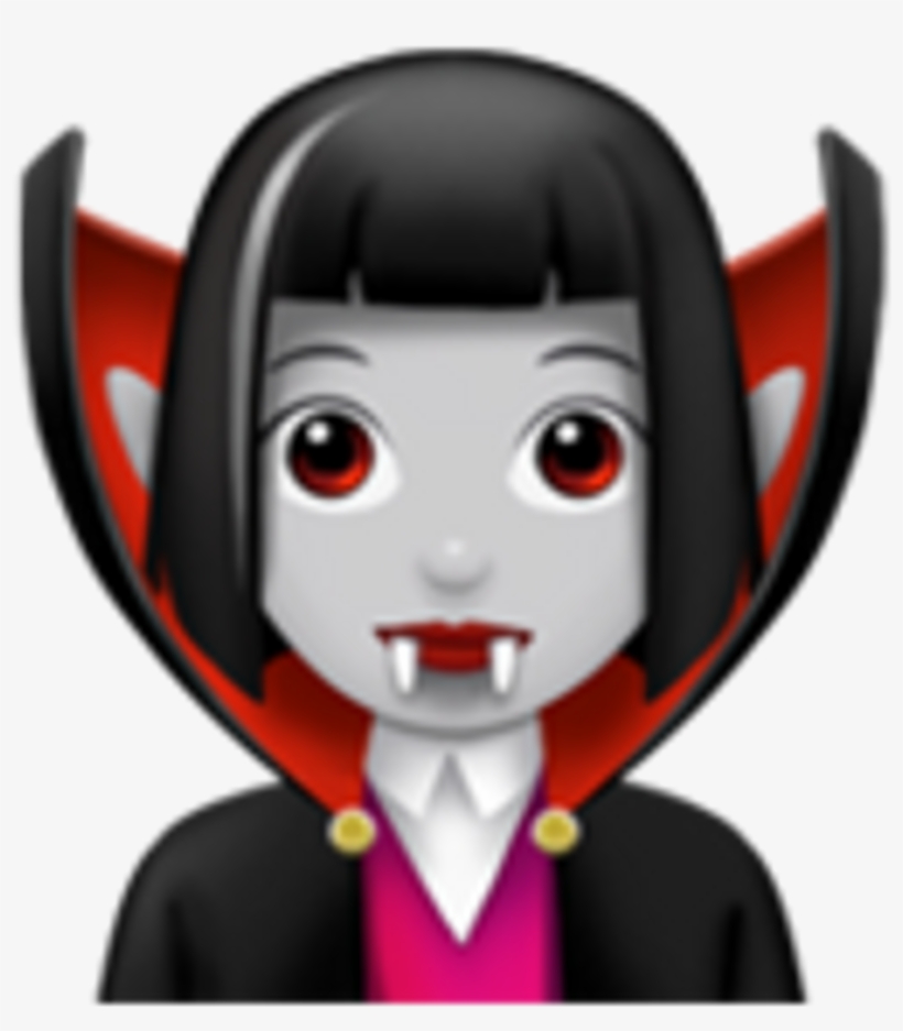 Vampire Clipart Vampire Woman - Woman Vampire Emoji, transparent png download