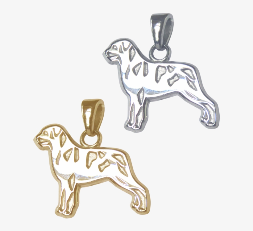 Rottweiler Charm Or Pendant In Sterling Silver Or 14k - Ancient Dog Breeds, transparent png download