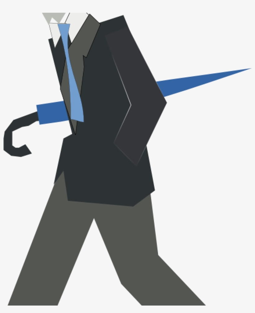 Person Walking Clipart Man Walking Clipart I2clipart - Vektörel Yürüyen Adam Png, transparent png download