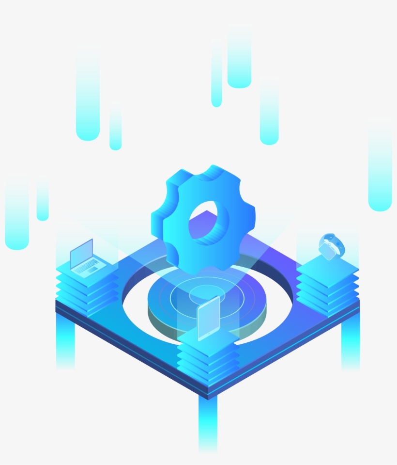 Settings Icon Design Technology Internet 5d Illustration - Vector Graphics, transparent png download