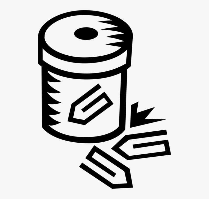 Vector Illustration Of Paper Clip Or Paperclip Office, transparent png download