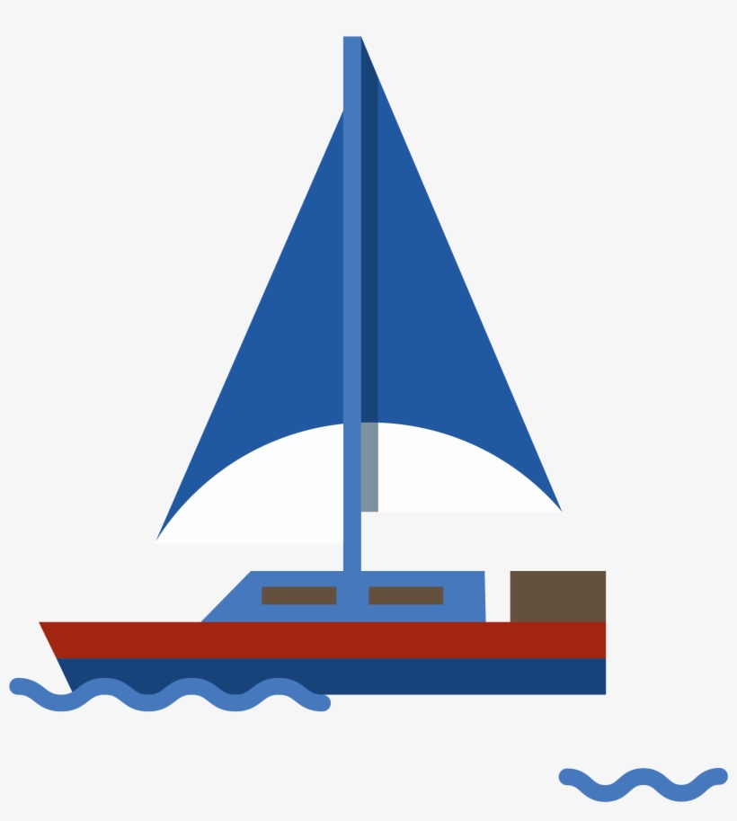 Ship At Sea Png Free - Sailing Ship, transparent png download