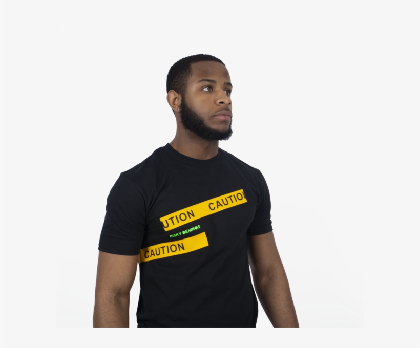 Yellow Caution Tape Tee - Man, transparent png download