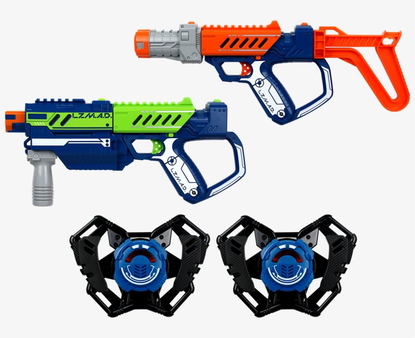Silverlit Lazer Mad Deluxe Kit - Lzm Ad Laser Tag, transparent png download