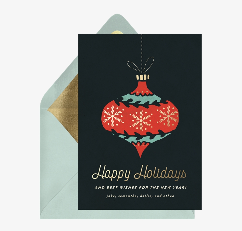 Happy Holidays Cards, transparent png download