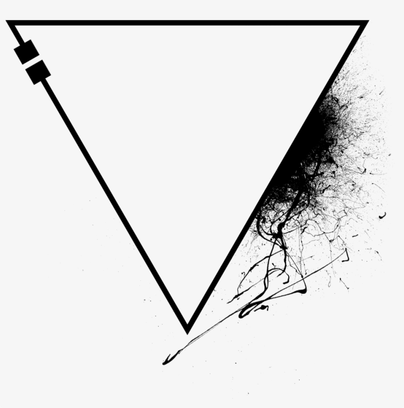 T⃤ R⃤ I⃤ A⃤ N⃤ G⃤ L⃤ E⃤ Triangle Splash Black Paint - The Rampage From Exile Tribe, transparent png download