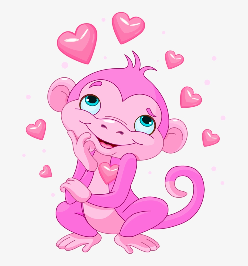 ○‿✿⁀monkeys‿✿⁀○ - Cute Cartoon Animal Clipart, transparent png download