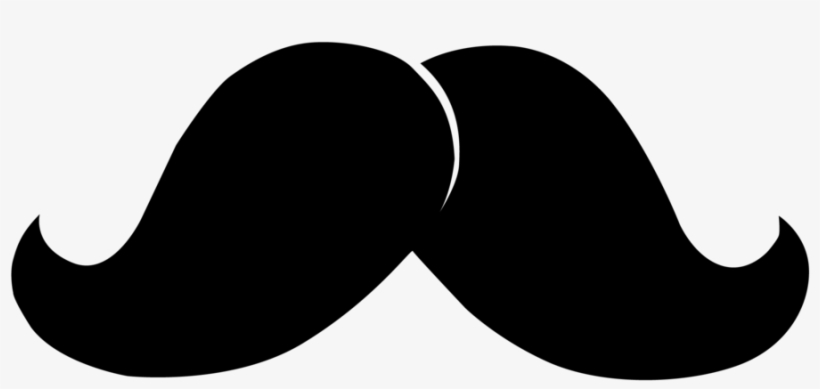 Deluxe Moustache - Big Black And White Mustache, transparent png download