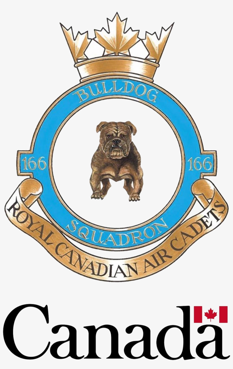 166 Bulldog Logo Transparent - Royal Canadian Air Cadets, transparent png download