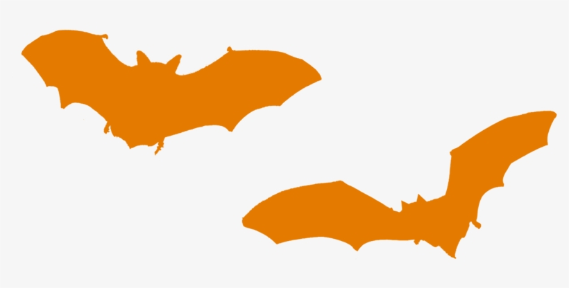 16 More Days 'til Halloween - Orange Bat Clip Art, transparent png download