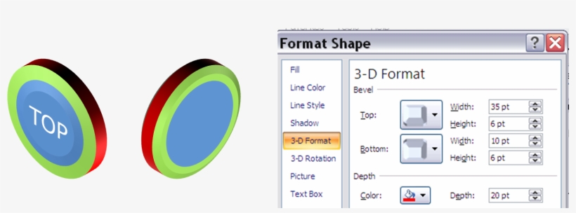 The Top And Bottom Bevel Are Both Slant But Of Different - Circle, transparent png download