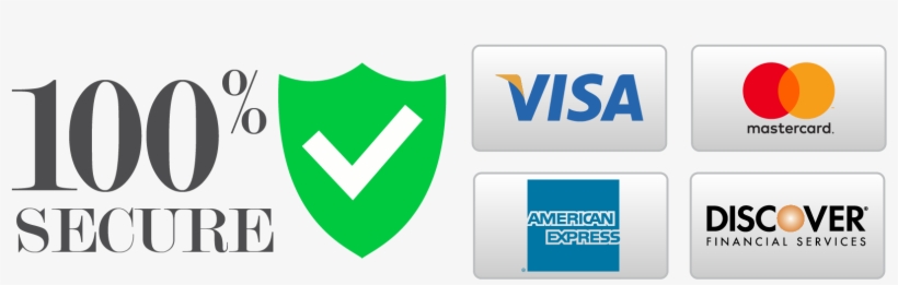 100% Secure Shopping - Credit Card, transparent png download