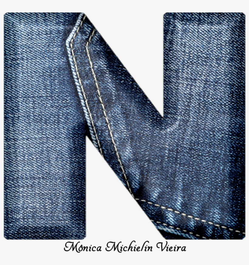 Alfabeto De Jeans Png - Stitch, transparent png download