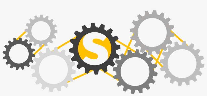 Socialfy Cogs - Gear Decal, transparent png download