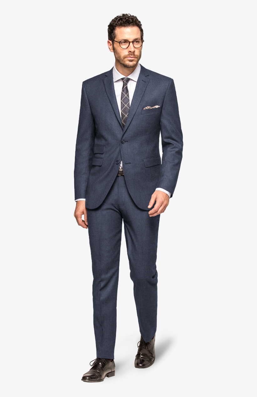 Blue Wool Suit - Mens Cotton Suit, transparent png download
