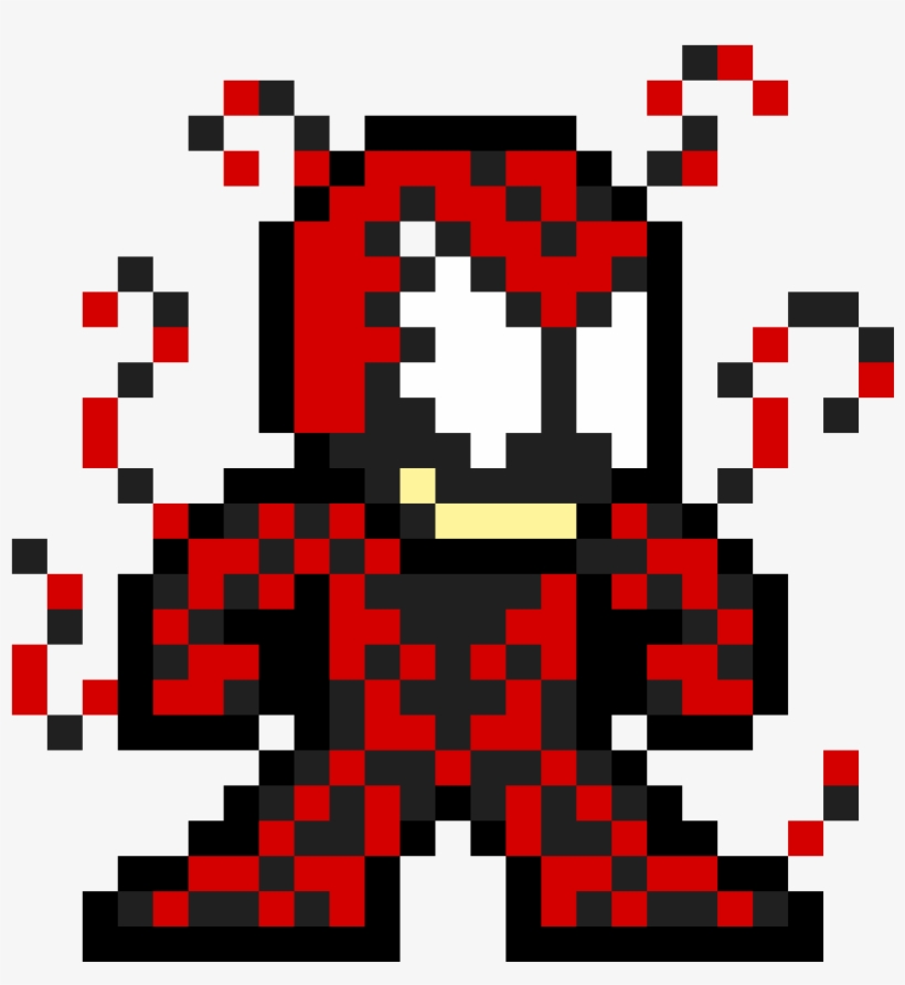Carnage - Pixel Art Carnage, transparent png download
