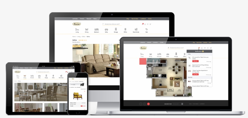 E-commerce For A Pioneering Home Furniture Brand - Tablet Computer, transparent png download