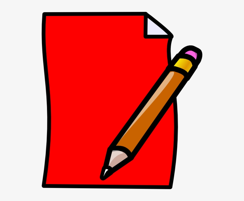 Library Clip Art At Clker Com Vector Online - Clip Art Of Red Paper, transparent png download