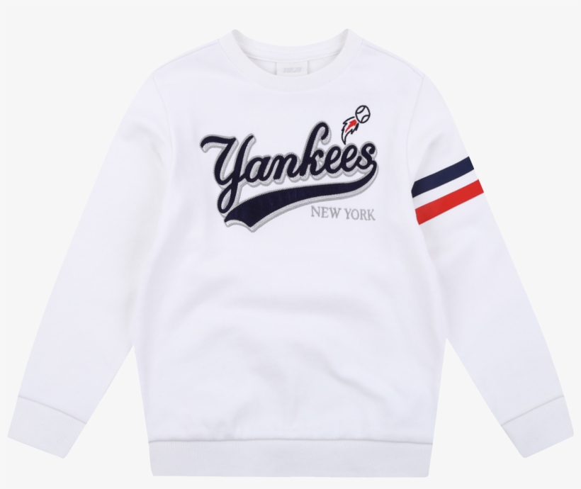 New York Yankees Unisex Signature Logo Sweatshirt - Long-sleeved T-shirt, transparent png download
