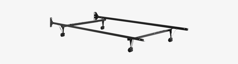 Image For Adjustable Metal Bed Base On Wheels With - Shelf, transparent png download