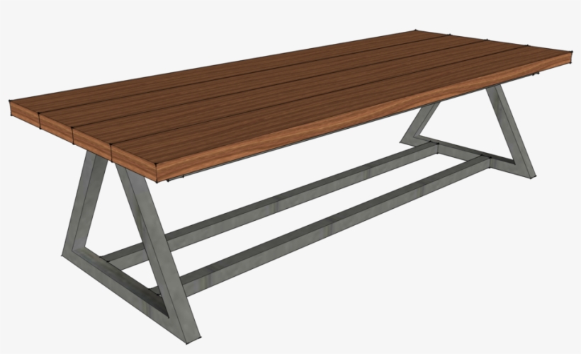 Walnut Coffee Table Base - Coffee Table, transparent png download