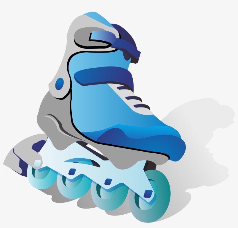 Roller Skating Skateboarding Euclidean - Cartoon Roller Skates Png, transparent png download