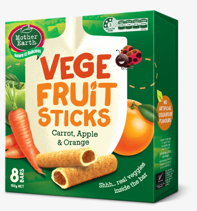 Mother Earth Vege Fruit Sticks, transparent png download