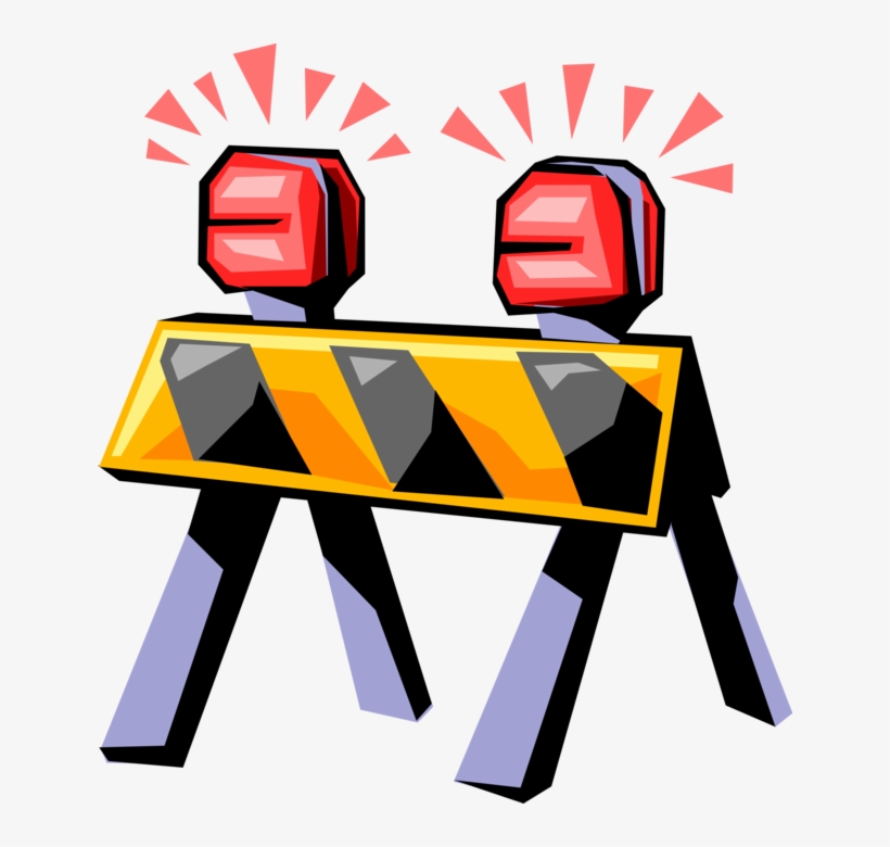 Vector Illustration Of Highway And Road Construction - Barriers Of Oral Communication, transparent png download