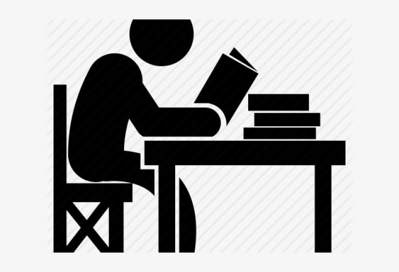 student studying clipart