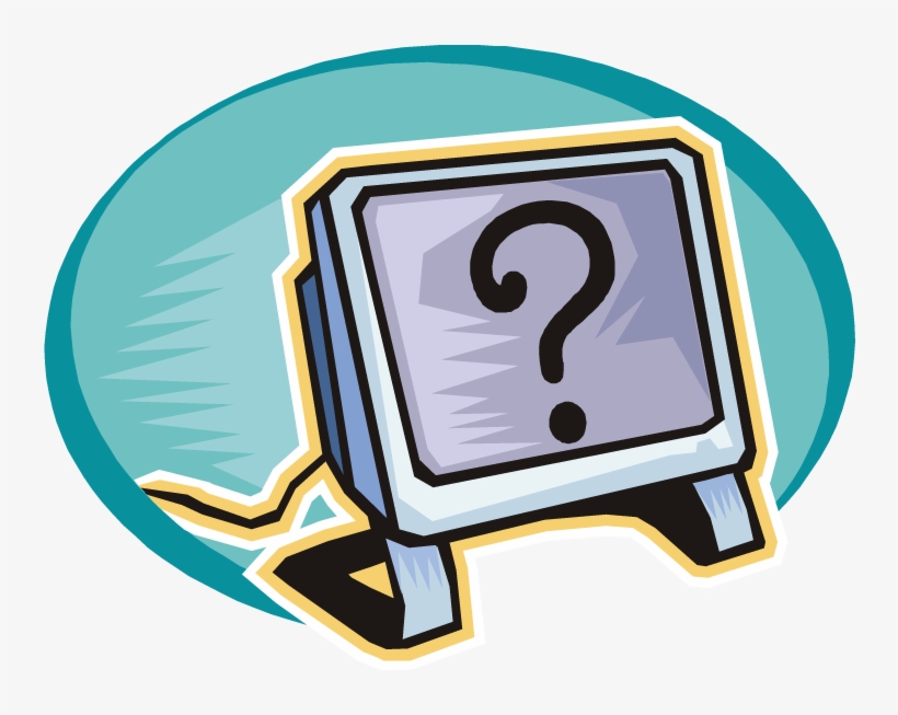 Digestive System 5th Grade - Computer With Question Mark, transparent png download