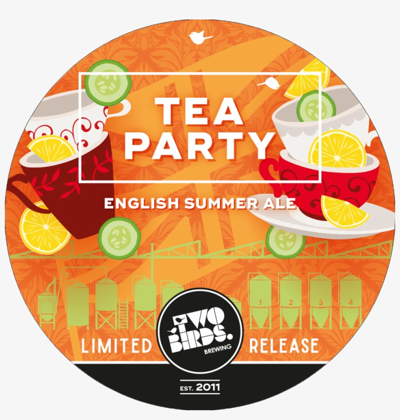 Two Birds Tea Party Decal - Two Birds Tea Party, transparent png download