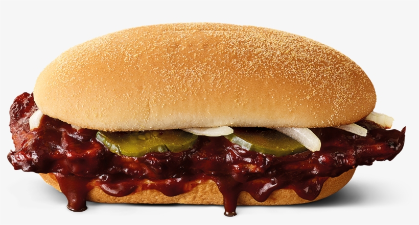 "the Mouth-watering Mcrib Is Made With Delicious Pork, - Maccas Mcrib, transparent png download