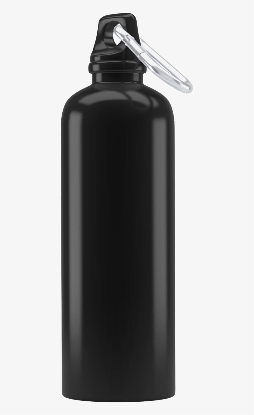 Black Water Bottle 5 X 5 - Water Bottle, transparent png download