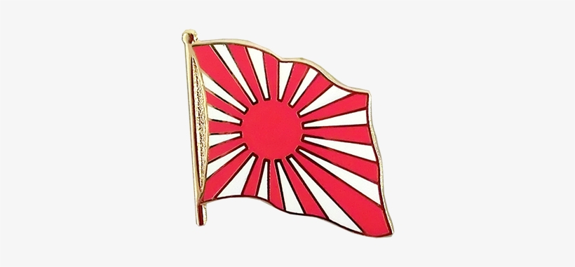 Flag Lapel Pin Japan War - Emblem, transparent png download
