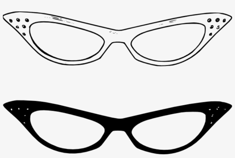 Free Png Download Glasses Frames Clipart Png Images - Cat Eye Sunglasses Clip Art, transparent png download
