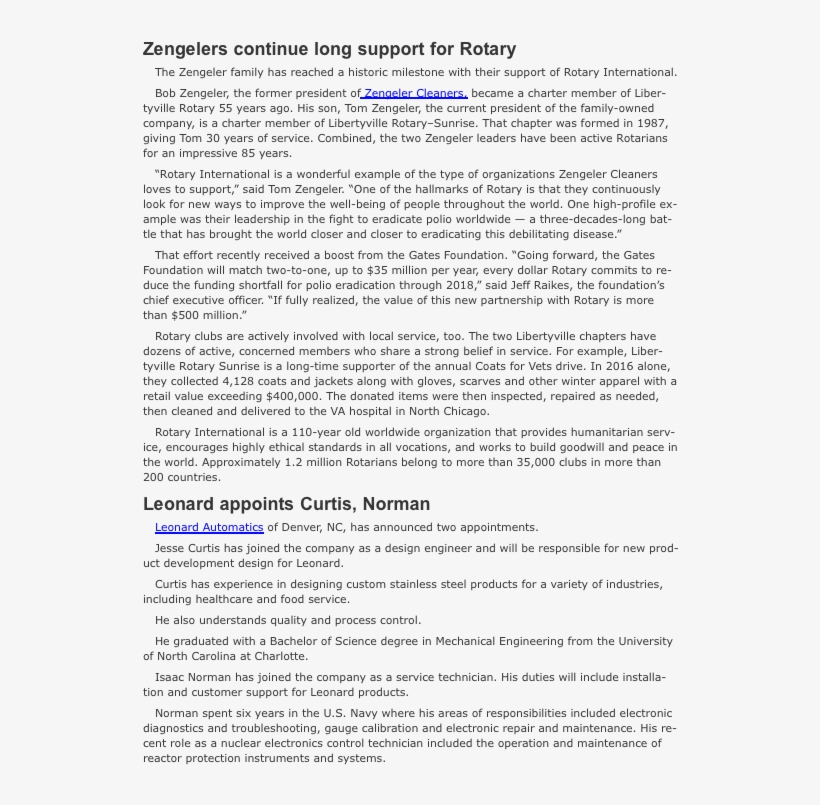 Zengelers Continue Long Support For Rotary The Zengeler - Powerhouse Mechanic, transparent png download