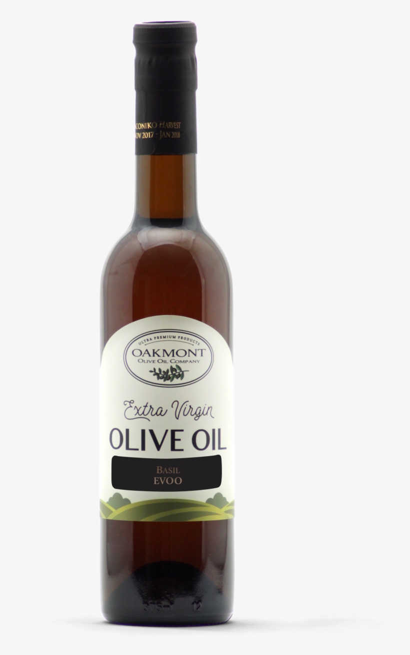 Basil Extra Virgin Olive Oil 375 Ml - Wine Bottle, transparent png download