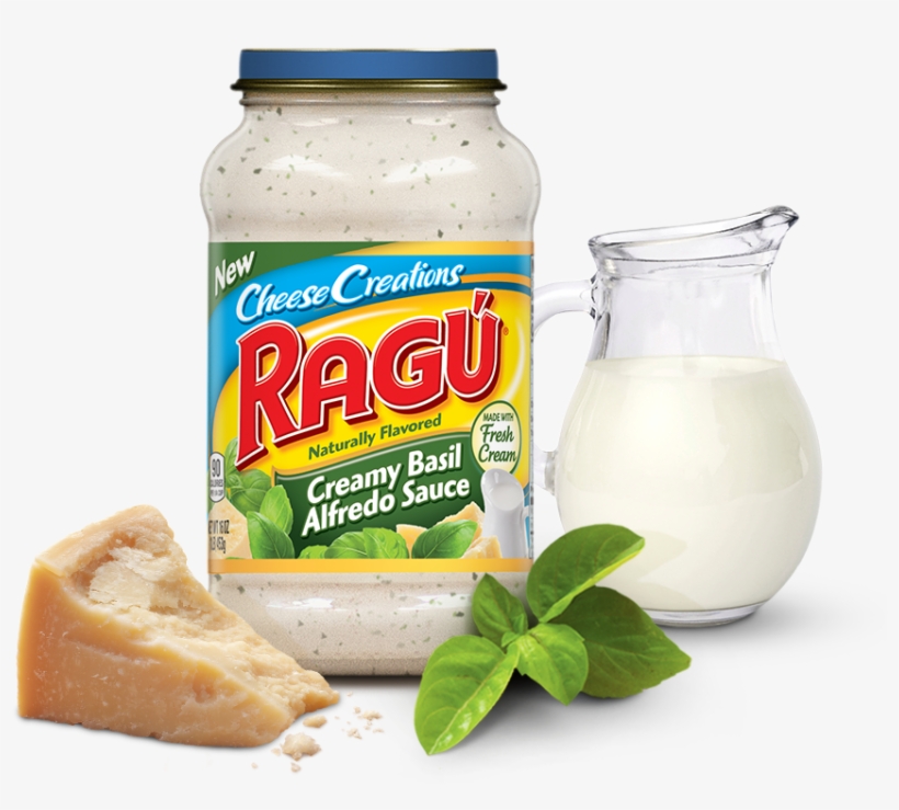 Creamy Basil Alfredo Sauce - Basil Alfredo Sauce, transparent png download