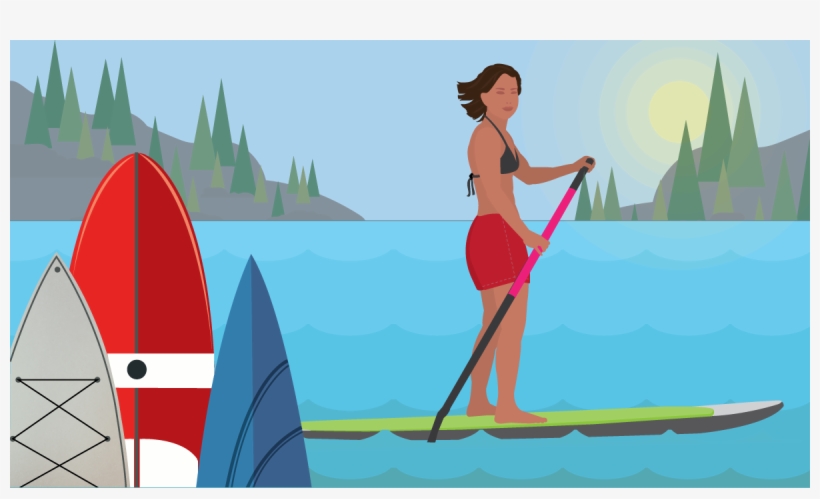 Stand Up Paddle Surfing, transparent png download